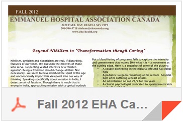 Christmas 2011 EHA Canada Newsletter