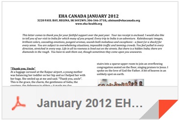January 2012 EHA Canada Newsletter