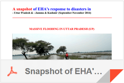 Fall 2014 EHA's response to disasters in Uttar Pradesh, Jammu, and Kashmir